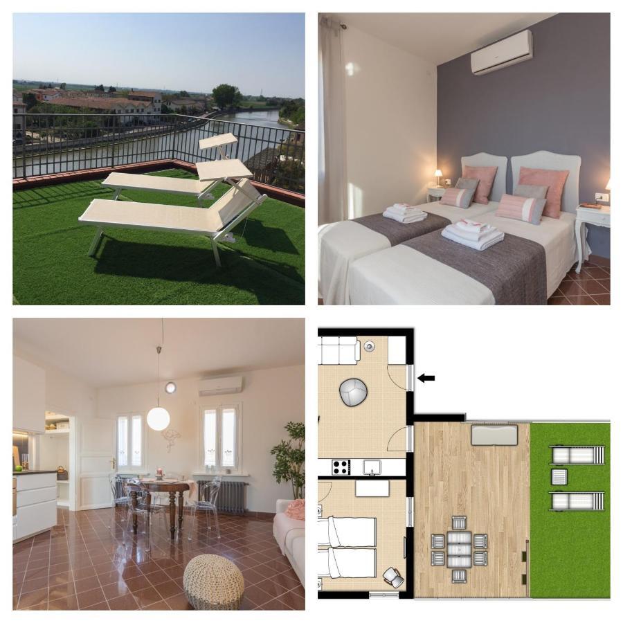 Palazzo Spada - Attico Con Terrazza Vista Fiume In Centro Codigoro Εξωτερικό φωτογραφία